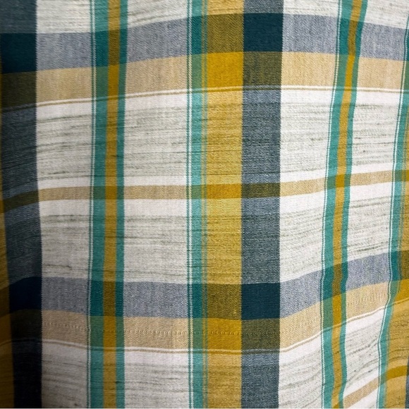 Prana Men’s Green Plaid Short Sleeve Button-Up Shirt Size Large - Picture 2 of 4